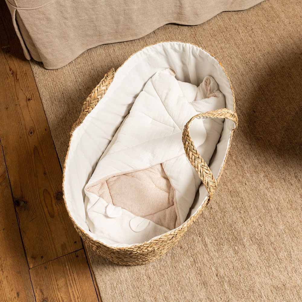 Childhome - Moses Basket w/ Mattress - Seagrass Natural