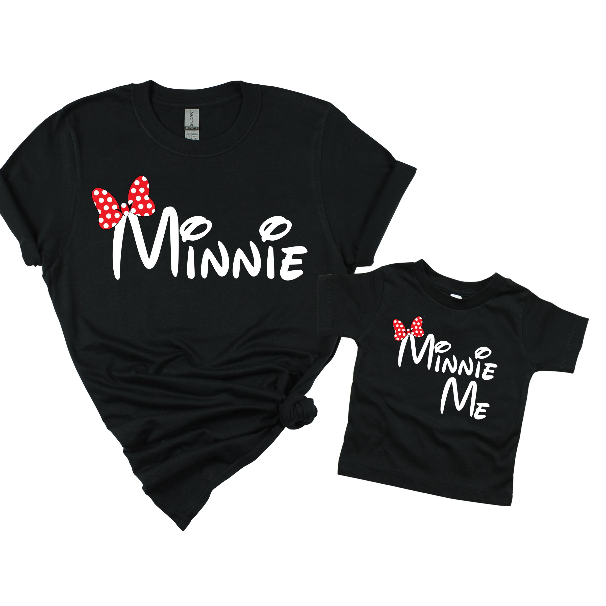 Matching Family Outfits - Daughter "Minnie Me" T-Shirt - Black