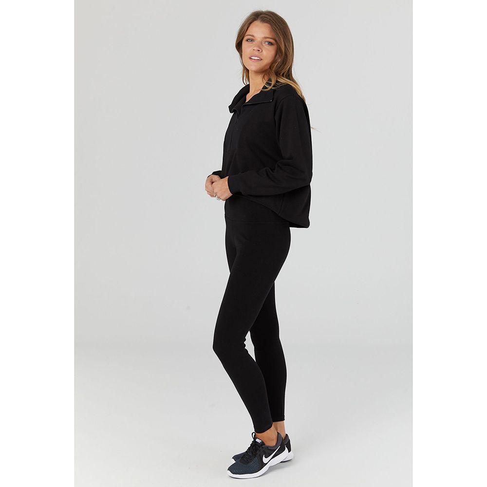 Mummyista Legoe Sports Maternity Leggings Black