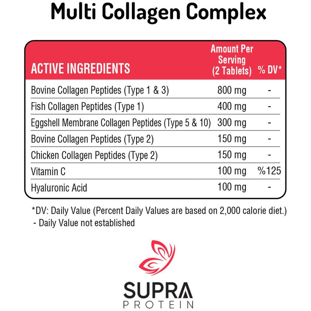 Supra Protein - Multi Collagen Complex - 60 Tablets