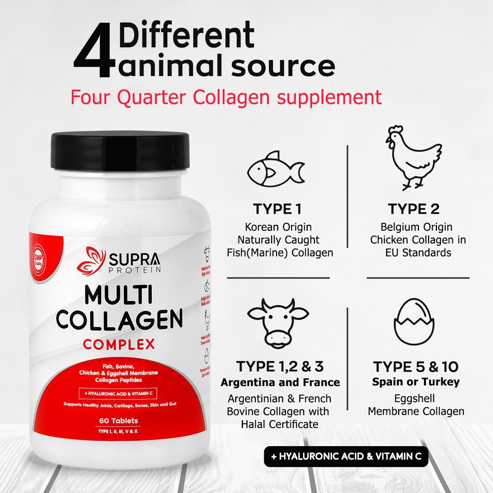 Supra Protein - Multi Collagen Complex - 60 Tablets