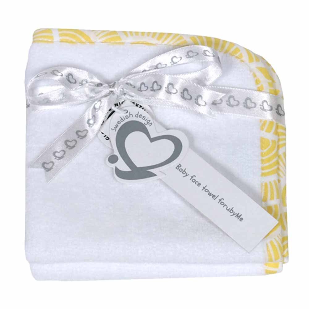 Me - Organic Baby Facetowel 2pc-Set - Art Deco - Yellow