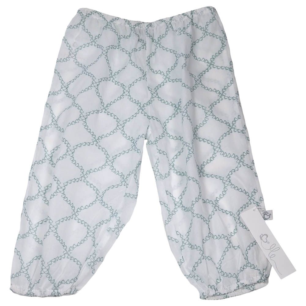 Me - Handprinted Organic Voile Pants - Jaipur Ether