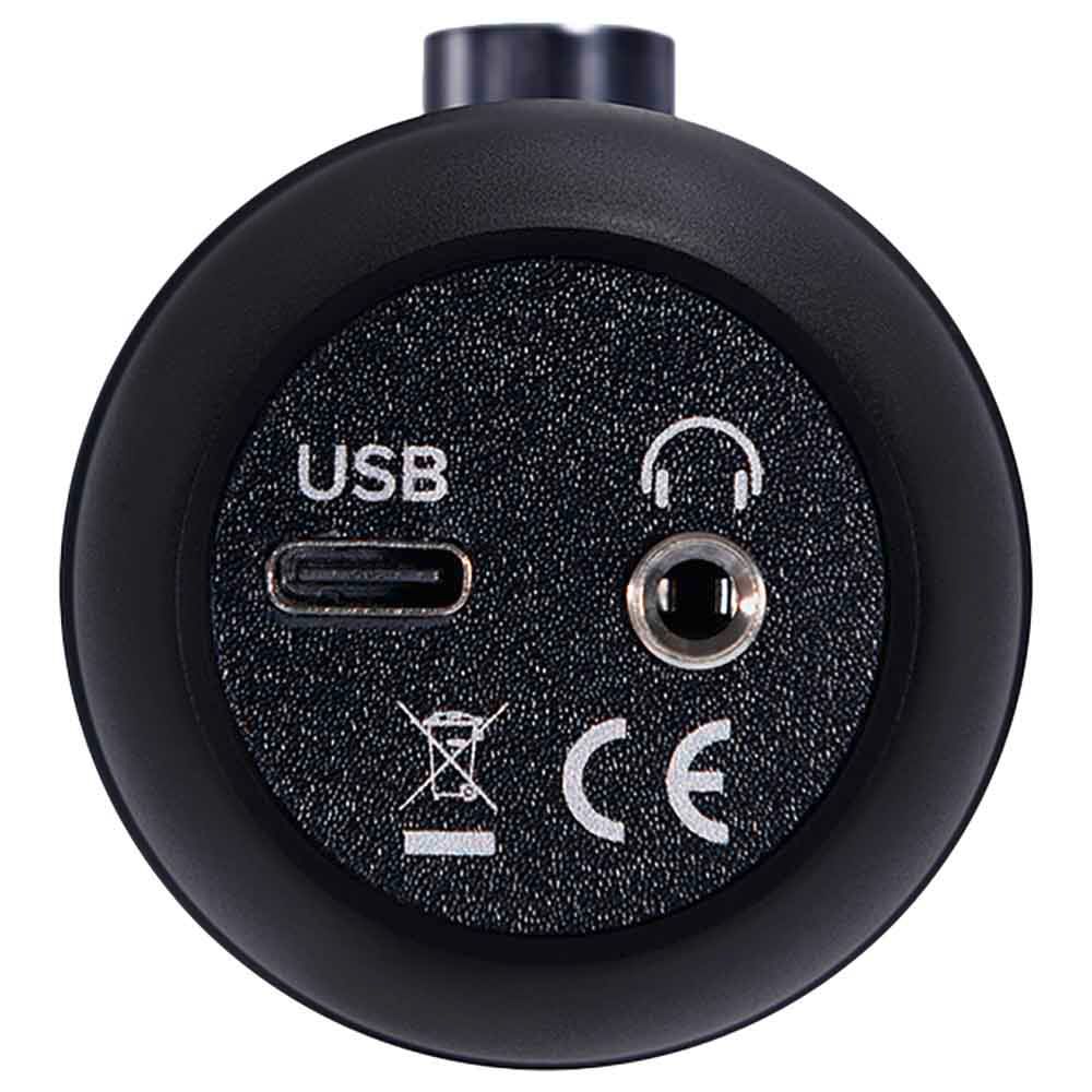 ماكي - ميكرفون مكثف EM-USB + حامل ثلاثي - أسود