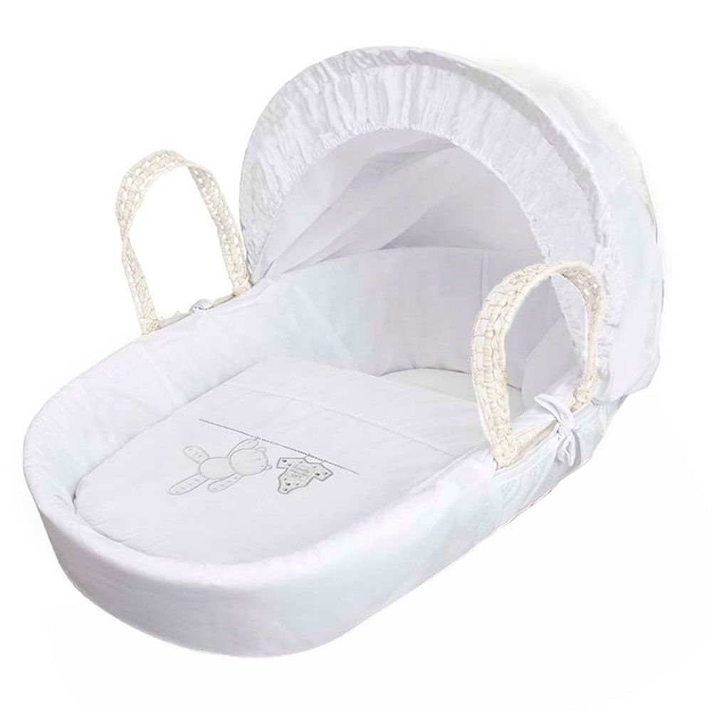 Kinder Valley - Teddy Washday Moses Basket Bedding Set Only