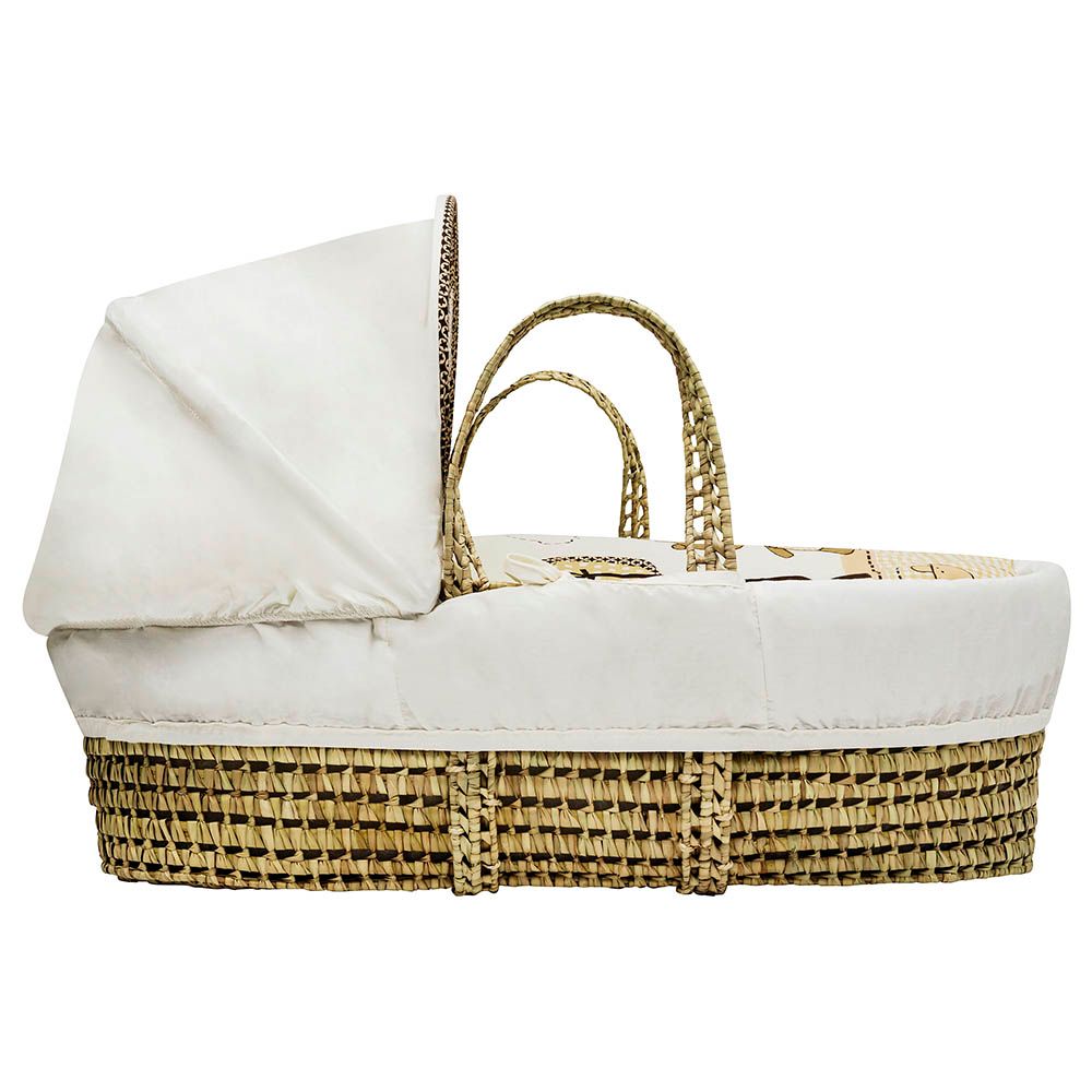 Kinder Valley - Tiny Ted Cream Palm Moses Basket