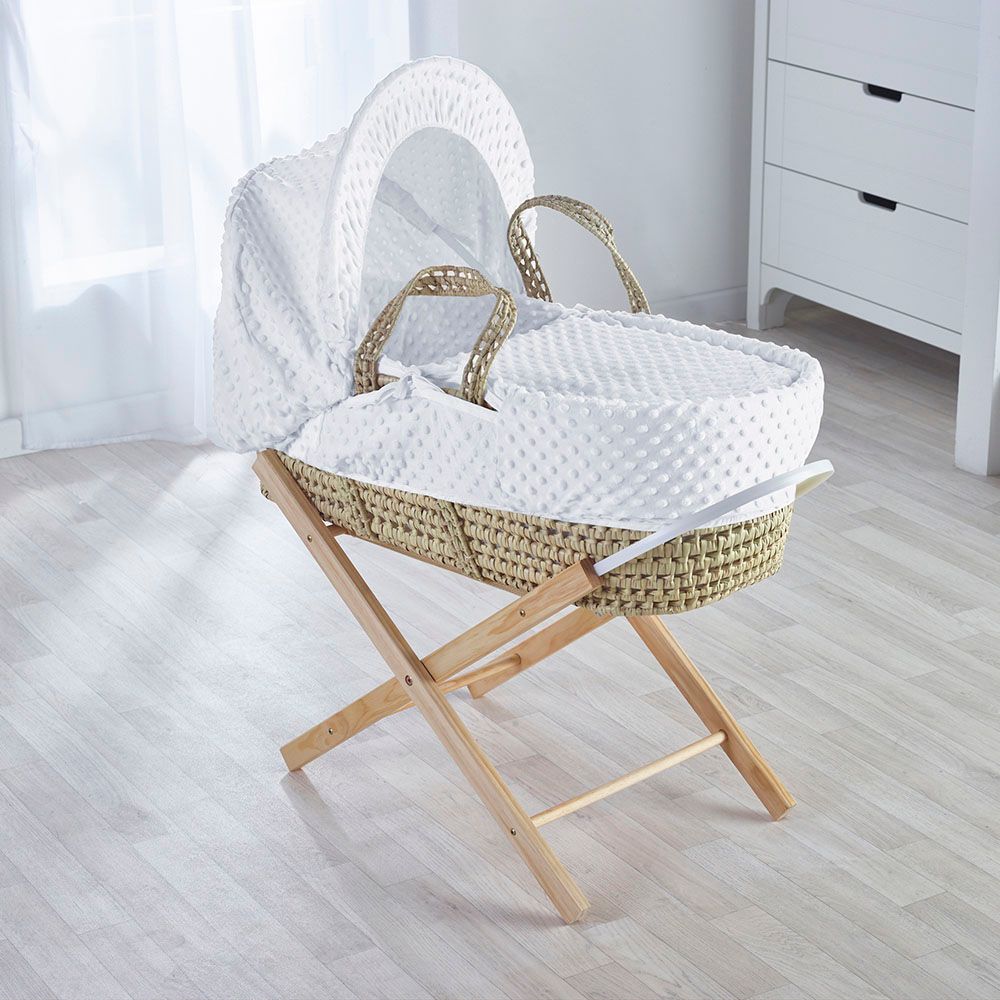 Kinder Valley - White Dimple Palm Moses Basket