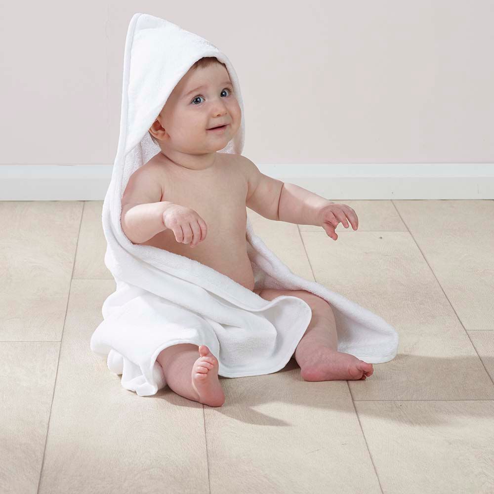 Kinder Valley - Hooded Towel - White