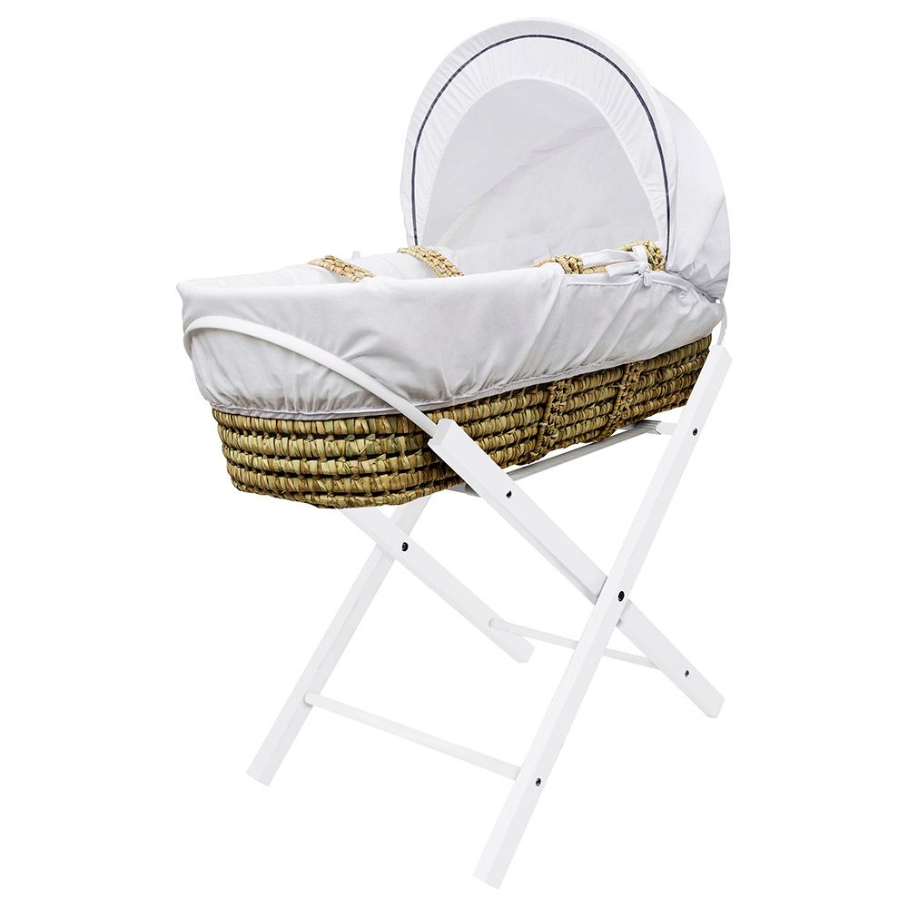 Kinder Valley - Opal Moses Basket Folding Stand - White