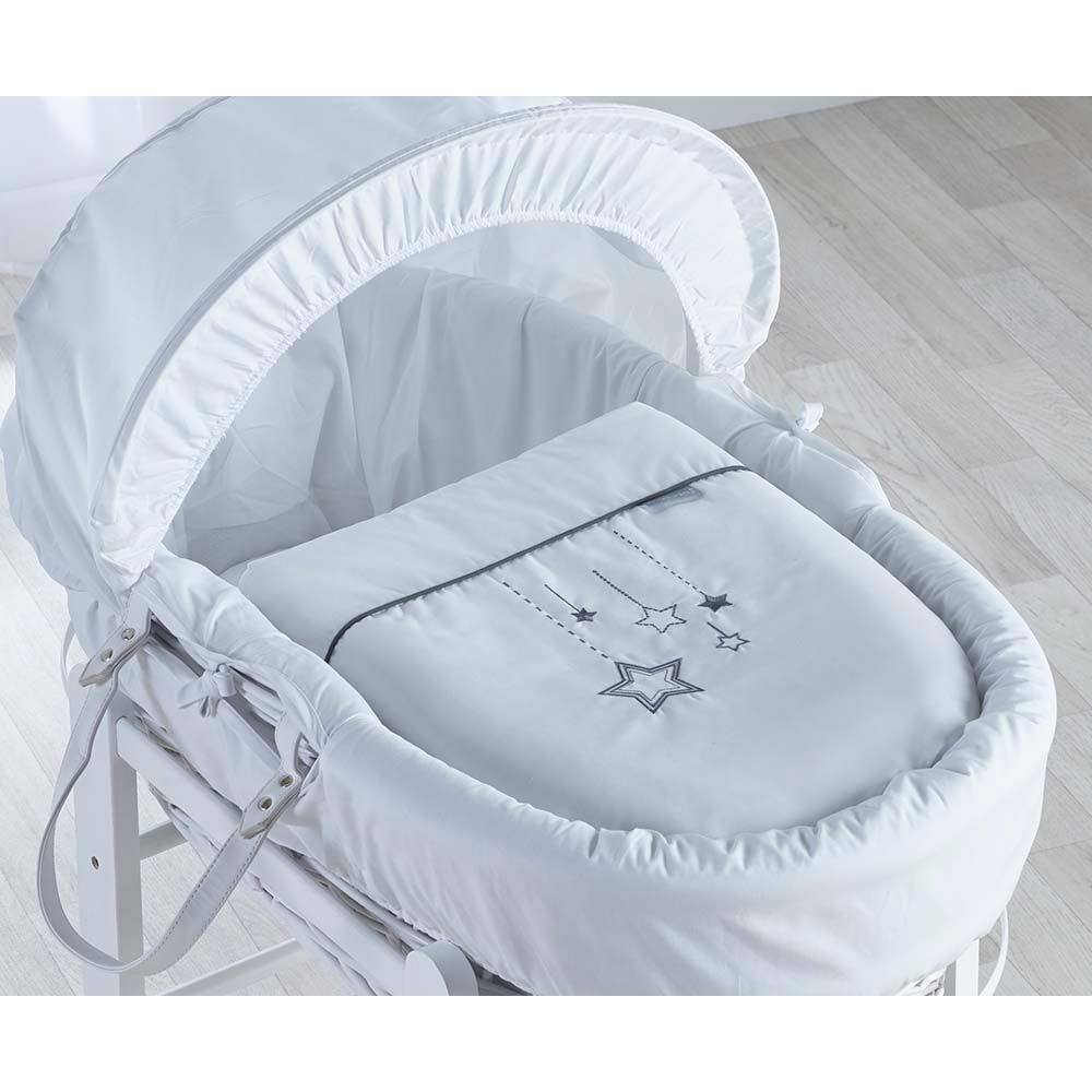 Kinder Valley - Wish Wicker Moses Basket W/ White Stand