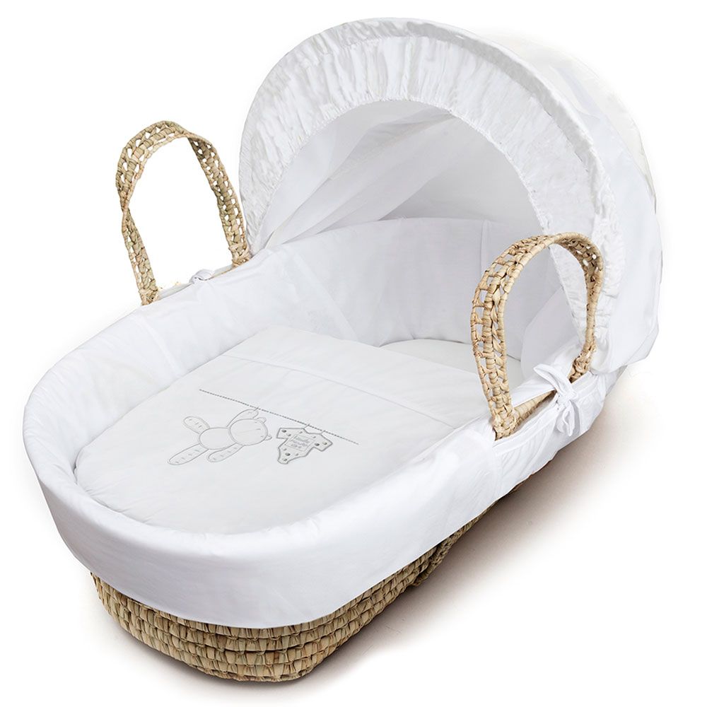 Kinder Valley - Teddy Wash Day Palm Moses Basket W/ Stand