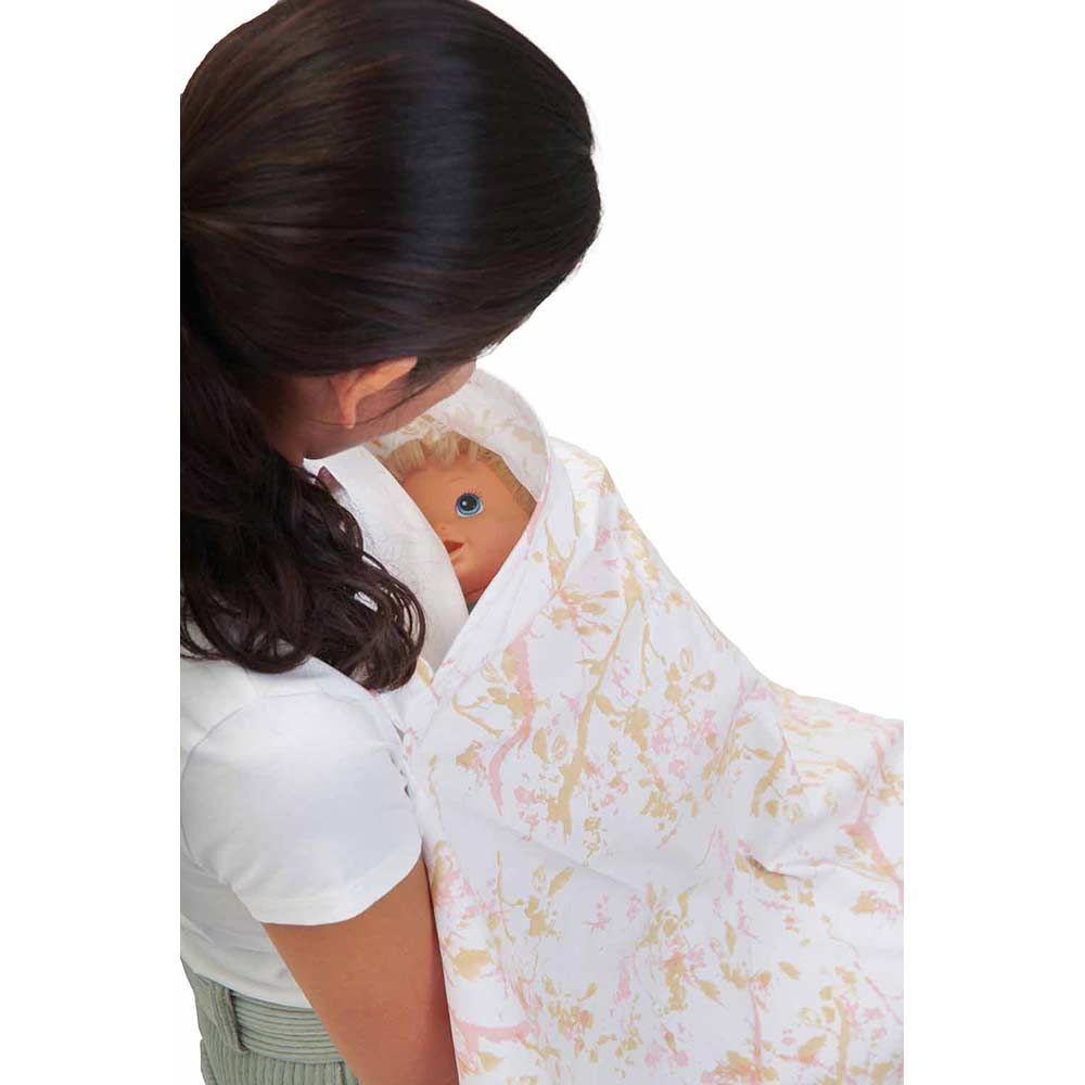 Mi Dulce An'ya - Organic Cotton Nursing Apron - Peach