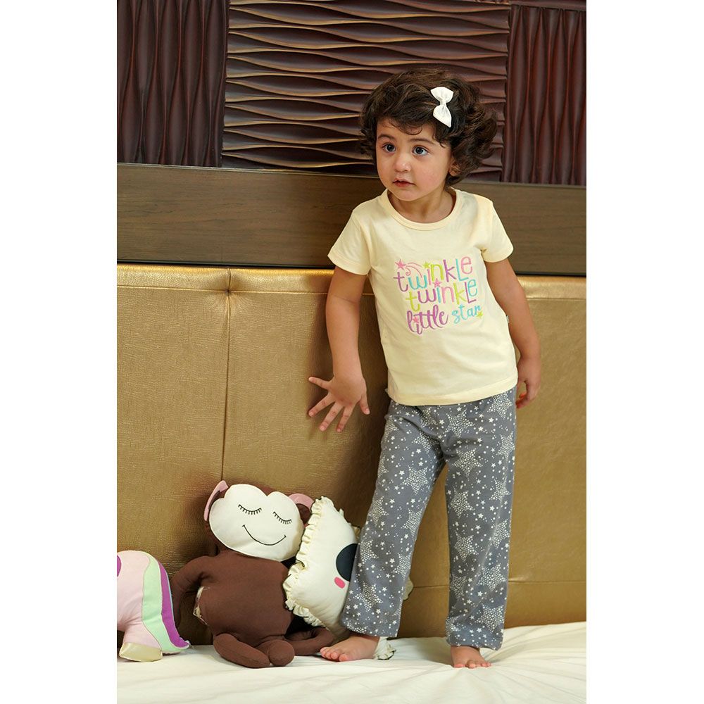 Mi Dulce An'ya - Twinkle Little Star Pyjama Set - Beige