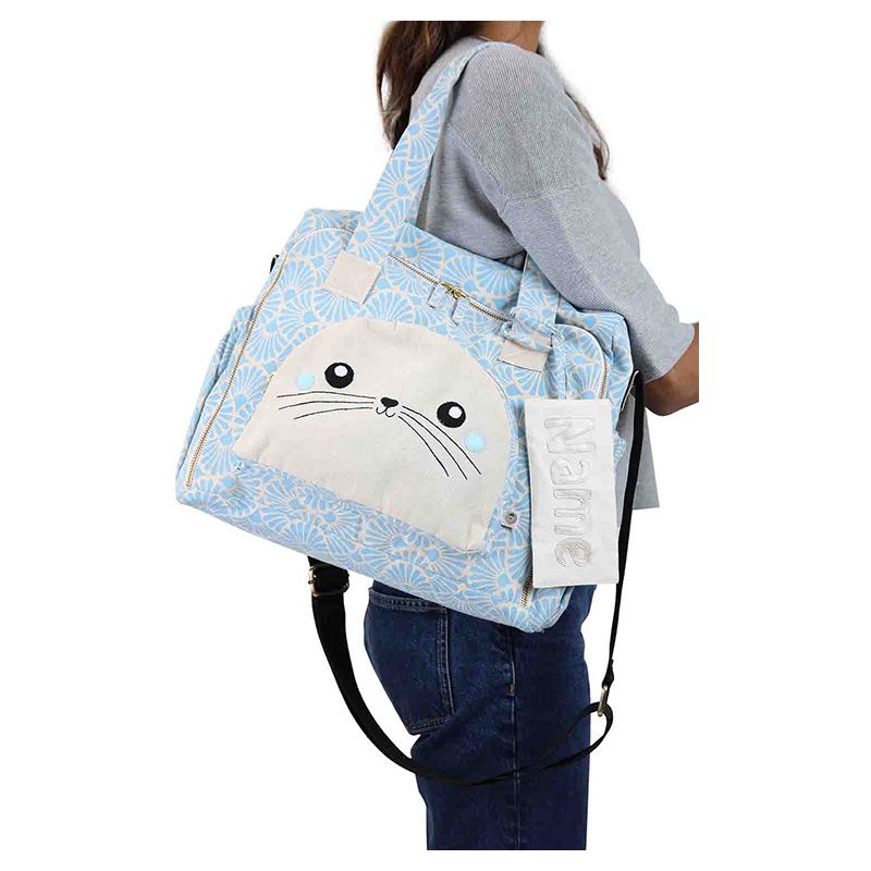 Mi Dulce An'Ya - Organic Printed Diaper Bag - Sea Lion