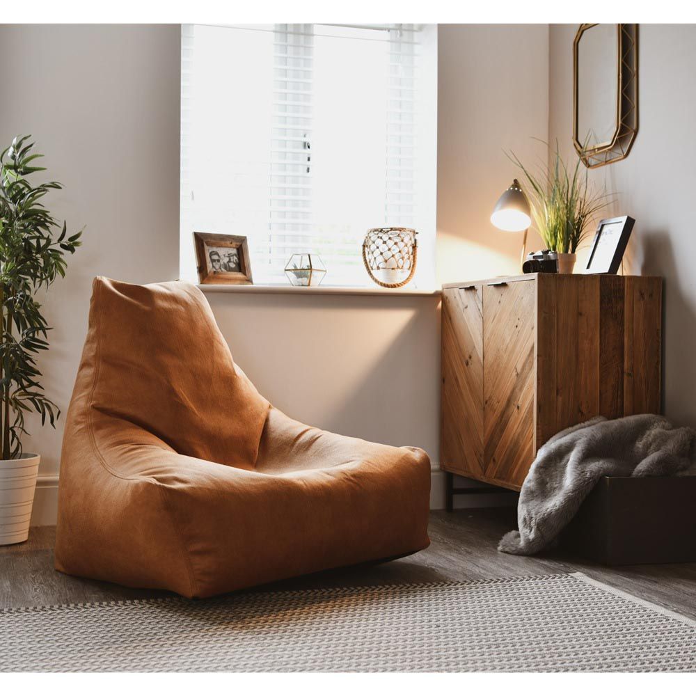 Extreme Lounging - Mighty Leather Bean Bag - Tan