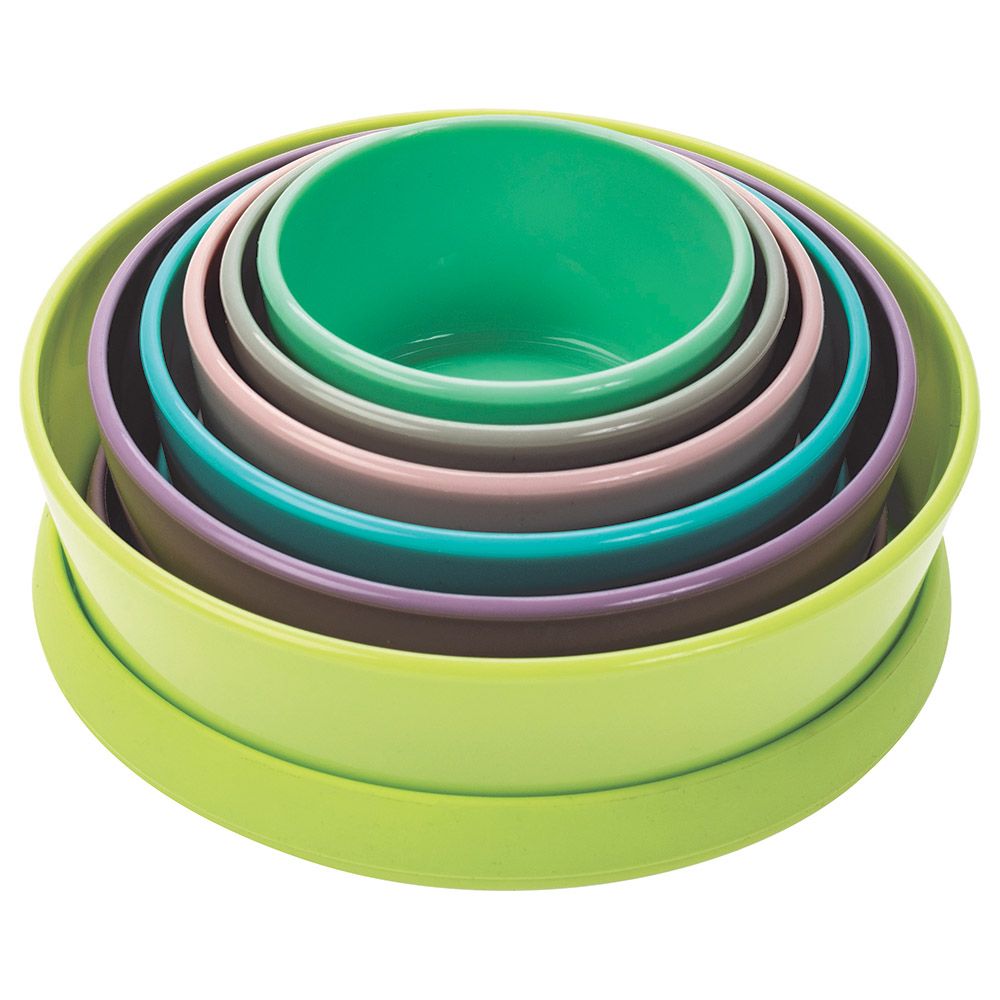 Melii - Stacking & Nesting Containers w/ Silicone Lids - 6pc