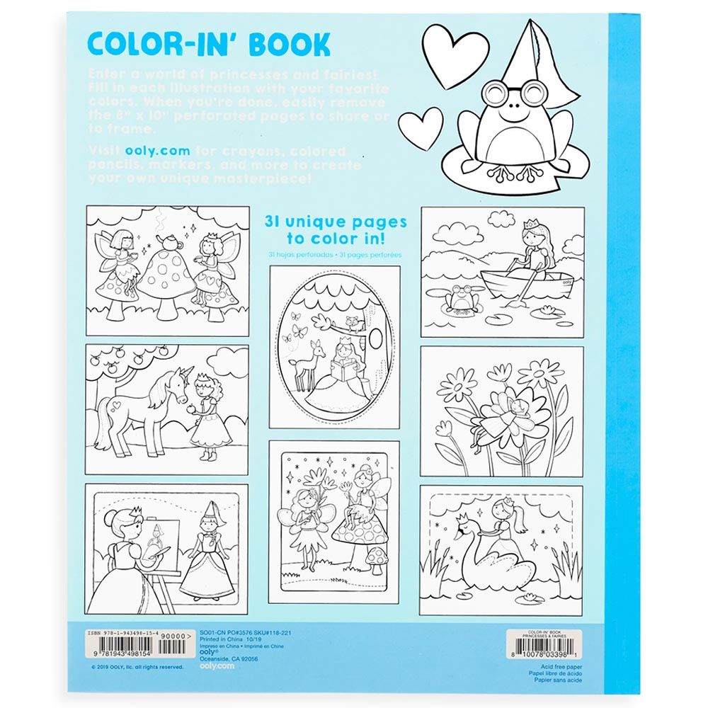 Ooly - Colouring Book - Princesses & Fairies