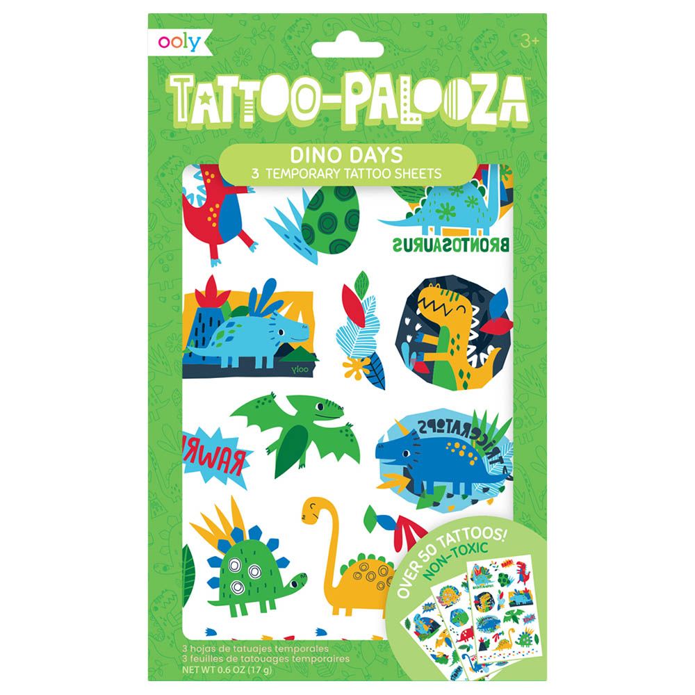 Ooly - Tattoo Palooza Temporary Tattoos - Dino Days