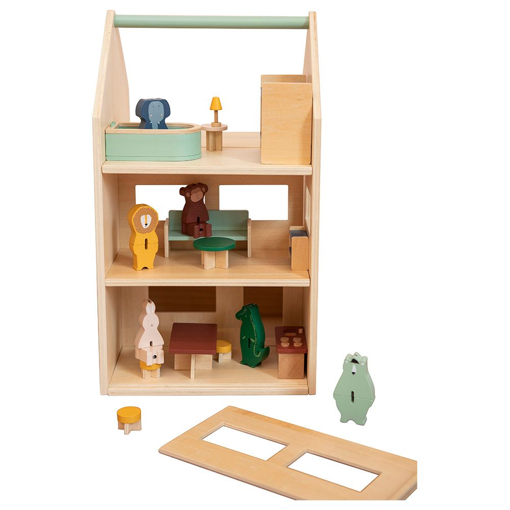 Trixie - Wooden Play House With Accessories