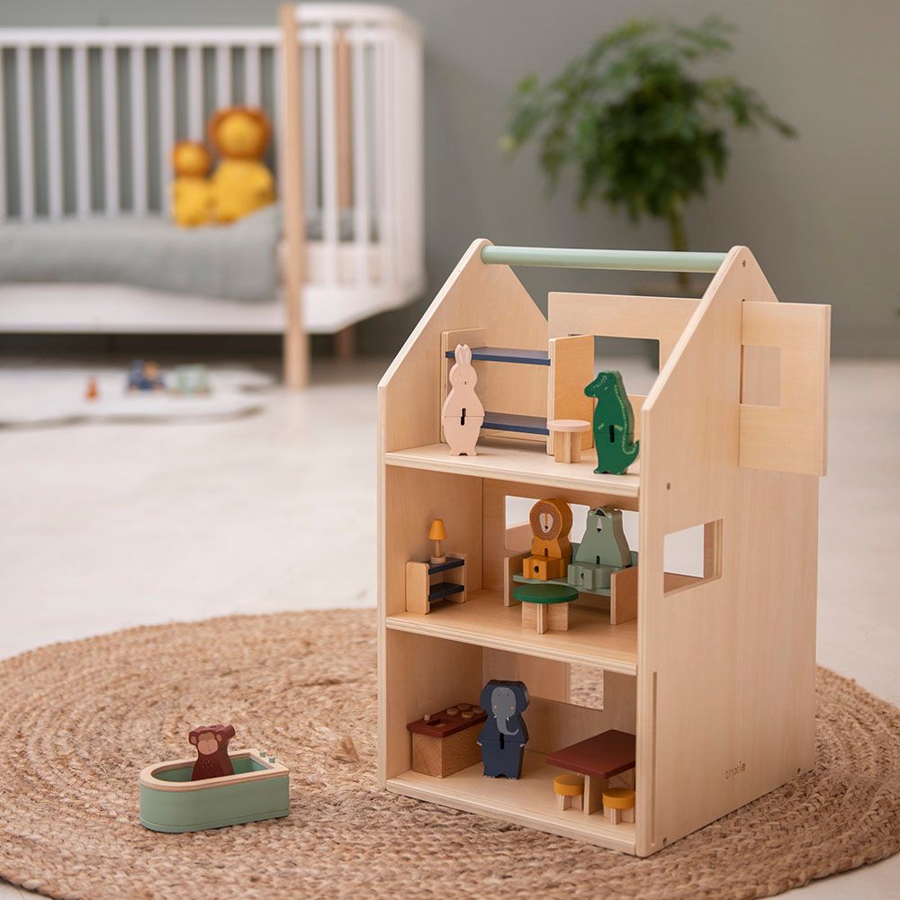 Trixie - Wooden Play House With Accessories