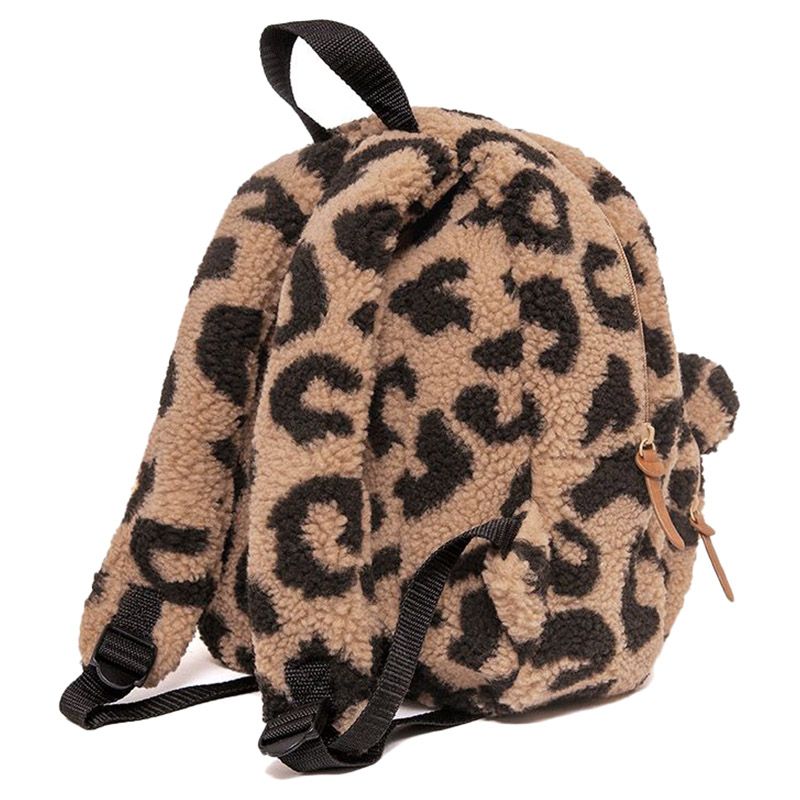 Petit Monkey - Backpack Teddy Leopard - Beige - 7.8 Inch