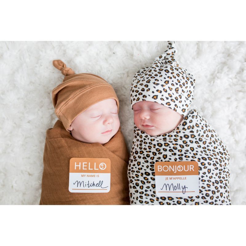 Lulujo - Bamboo Hat and Swaddle Blanket - Tan