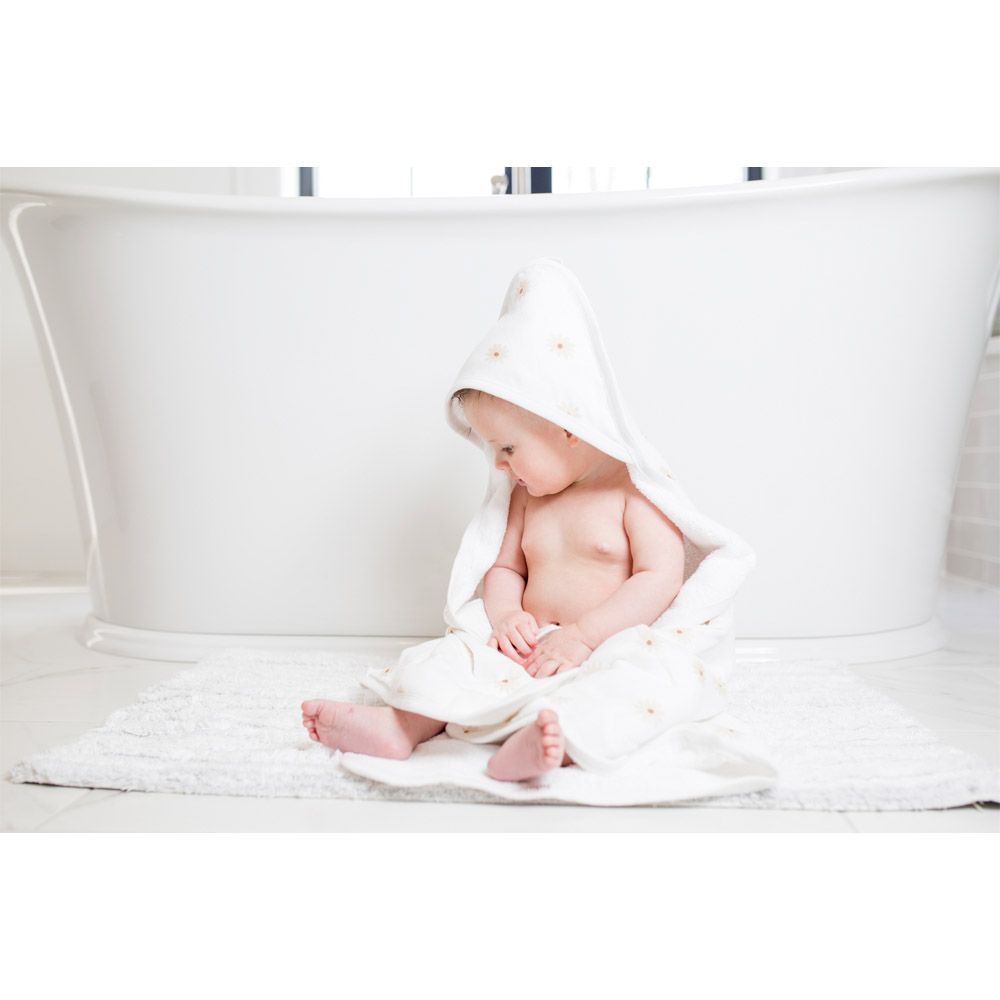 Lulujo - Hooded Towel - Daisies