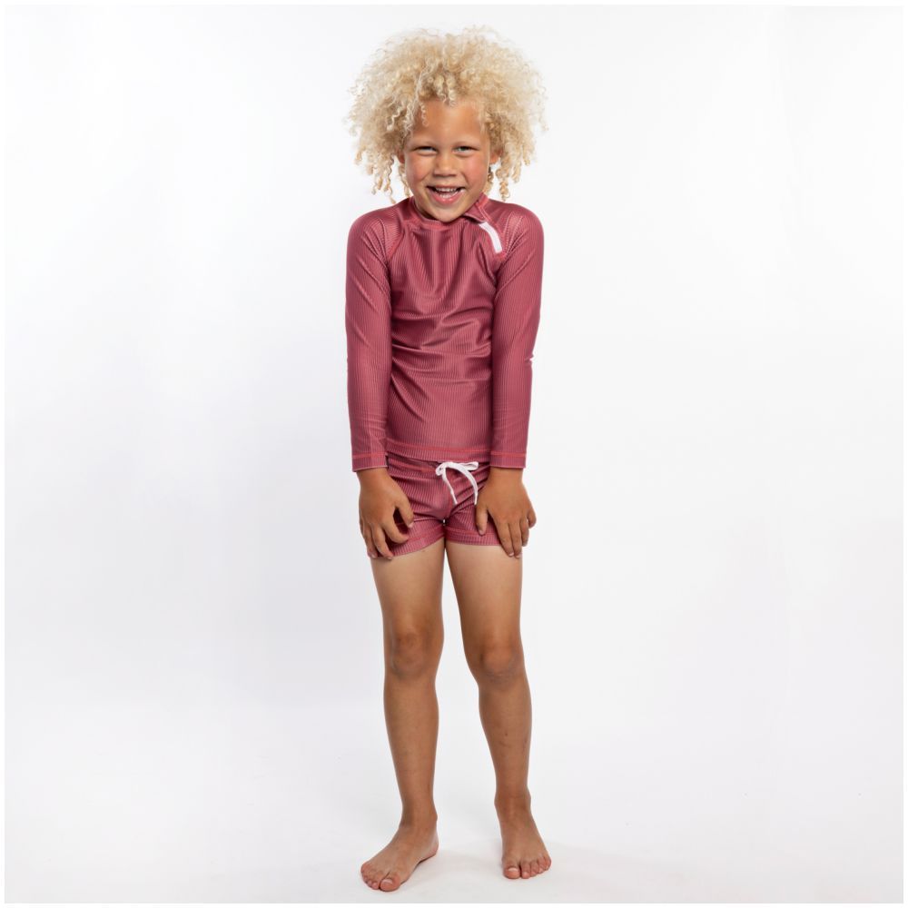 Beach & Bandits - Garnet Ribbed Swimshort