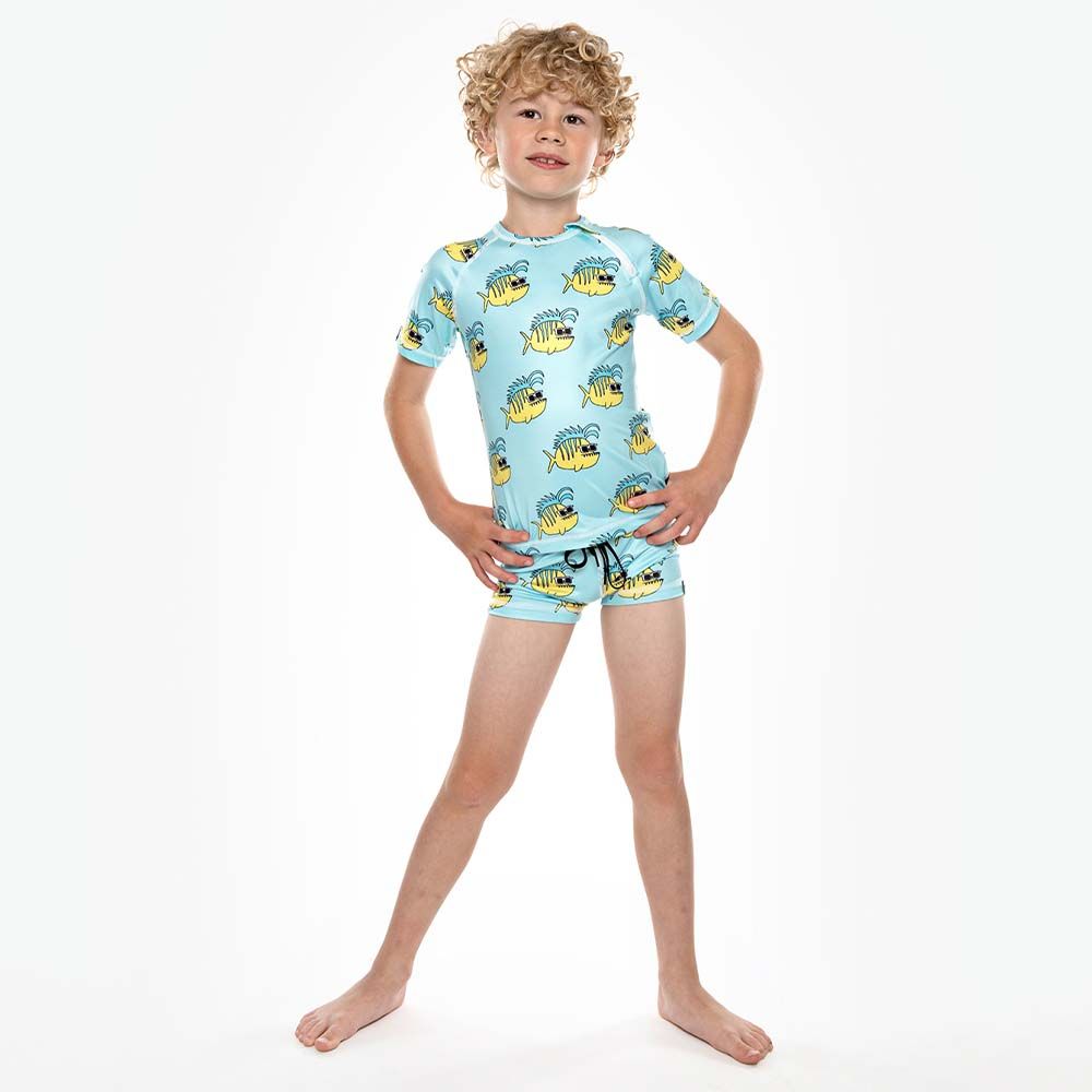 Beach & Bandits - Funky Fish Swimshort - Blue