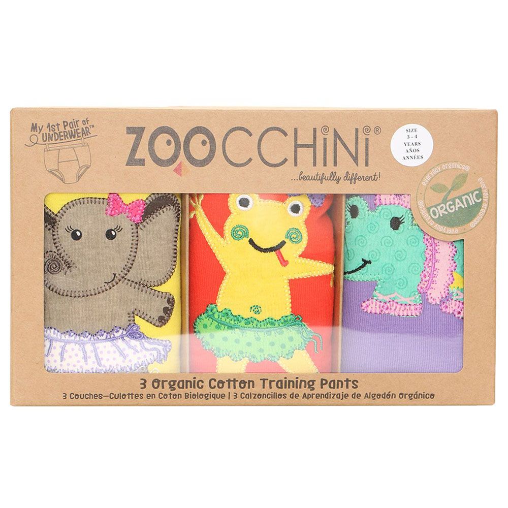 Zoocchini - 3pc-Set Organic Potty Training Pants Ballerina