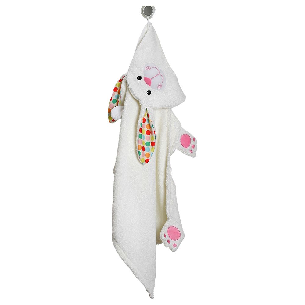 Zoocchini - Hooded Towel - Bella the Bunny - White