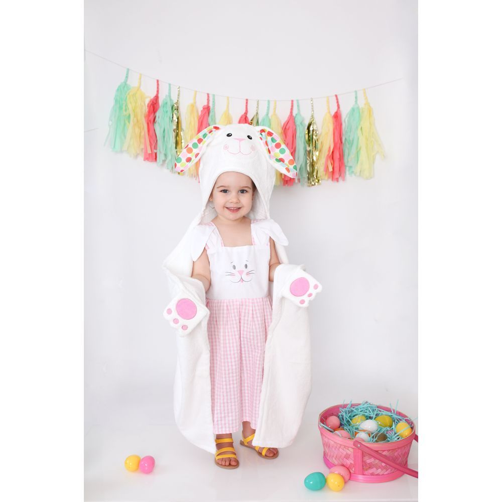 Zoocchini - Hooded Towel - Bella the Bunny - White