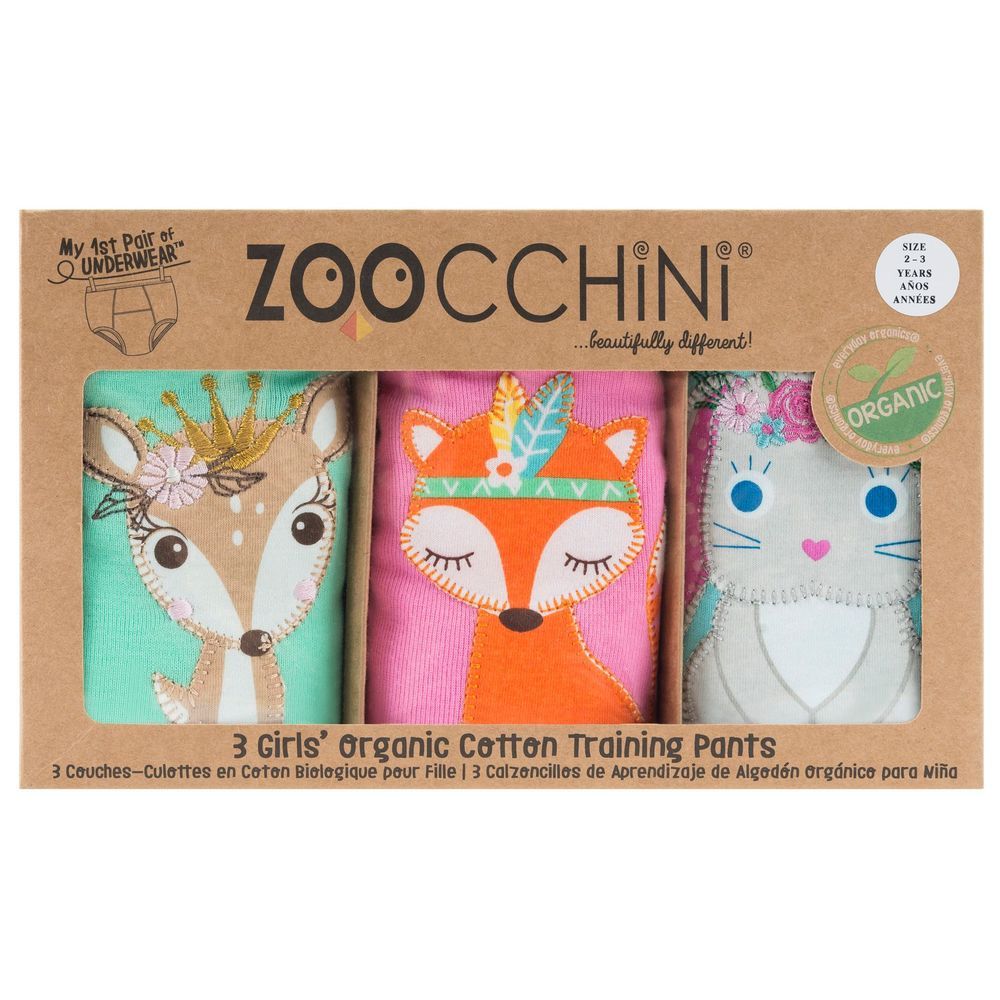 Zoocchini - Potty Training Pants Set - Woodland Princesses