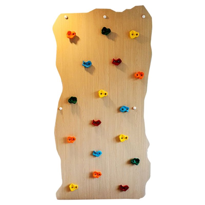 Moon Kids - Rock Face Climbing Wall - 1 Panel - Natural Wood