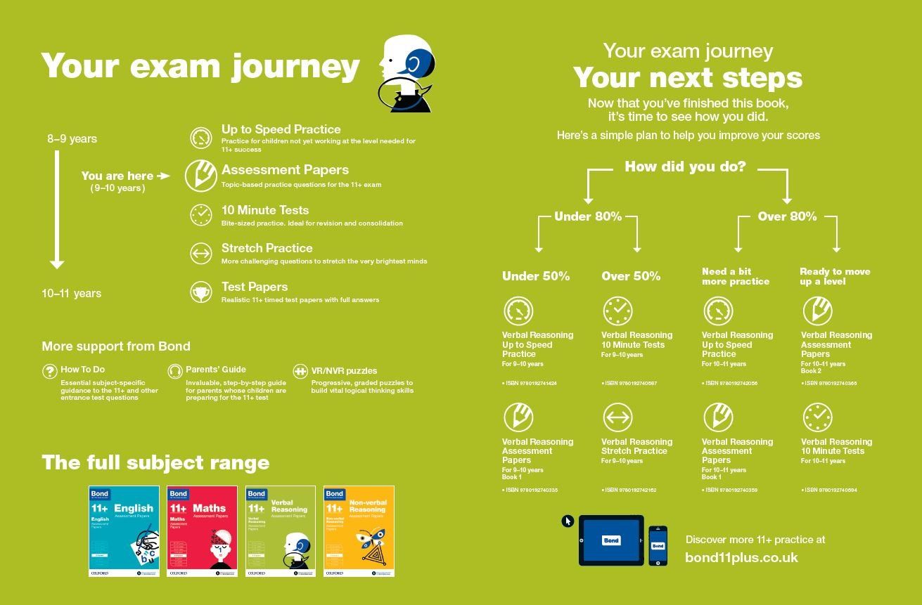 Study Guide Bond 11+ Verbal Reasoning Papers Book 2 Age 9-10