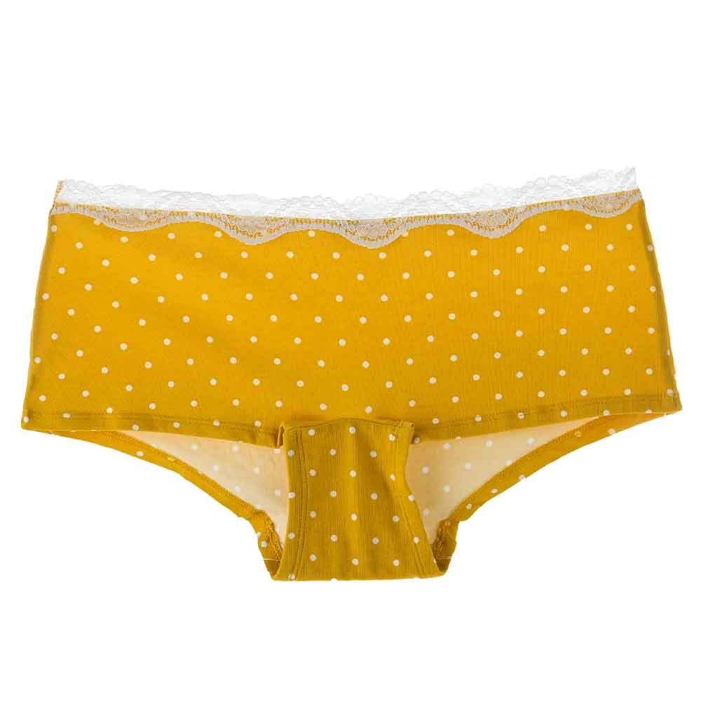 Lacy Dreams - Comfortable Lace Brief - Yellow