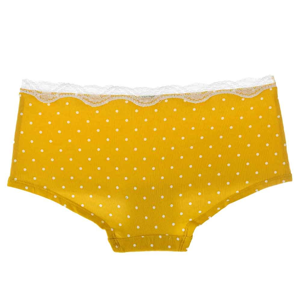 Lacy Dreams - Comfortable Lace Brief - Yellow