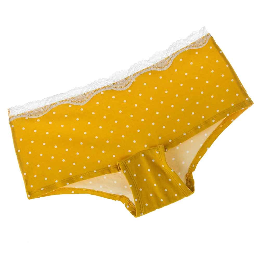 Lacy Dreams - Comfortable Lace Brief - Yellow