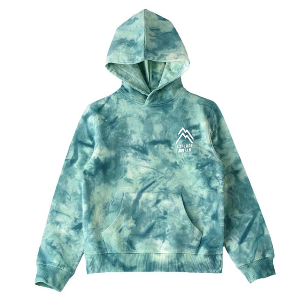 Jam - Tie-Dye Sweat Top w/ Hood - Blue