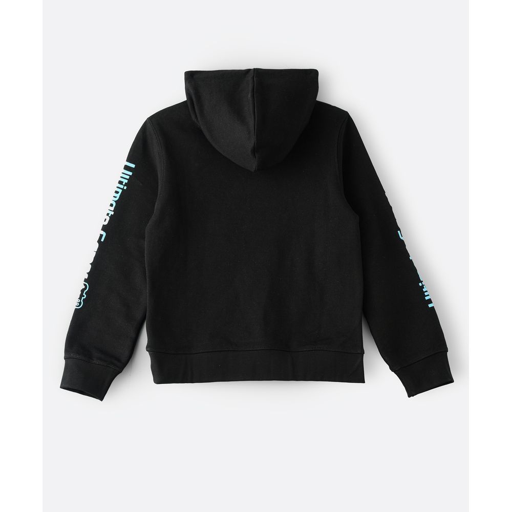 Jam - Sweat Top W/ Print & Hood - Black