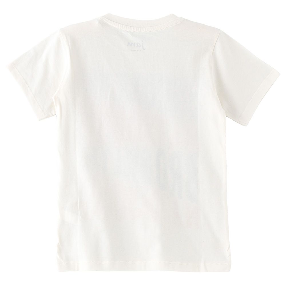 Jam - Boys Basic Round Neck Graphic T-Shirt - Cream