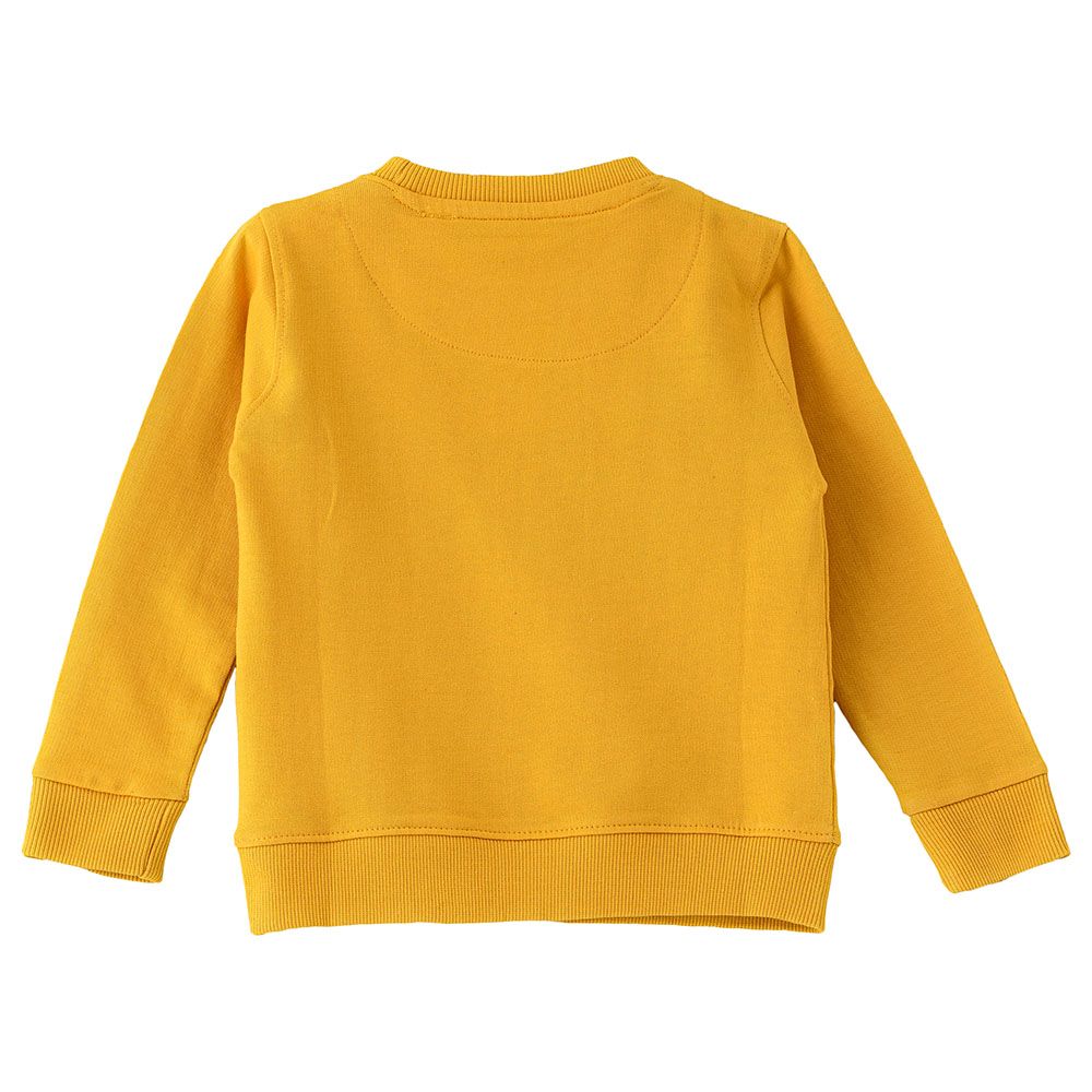 Jam - Boys Basic Round Neck Sweat Top - Bright Mustard