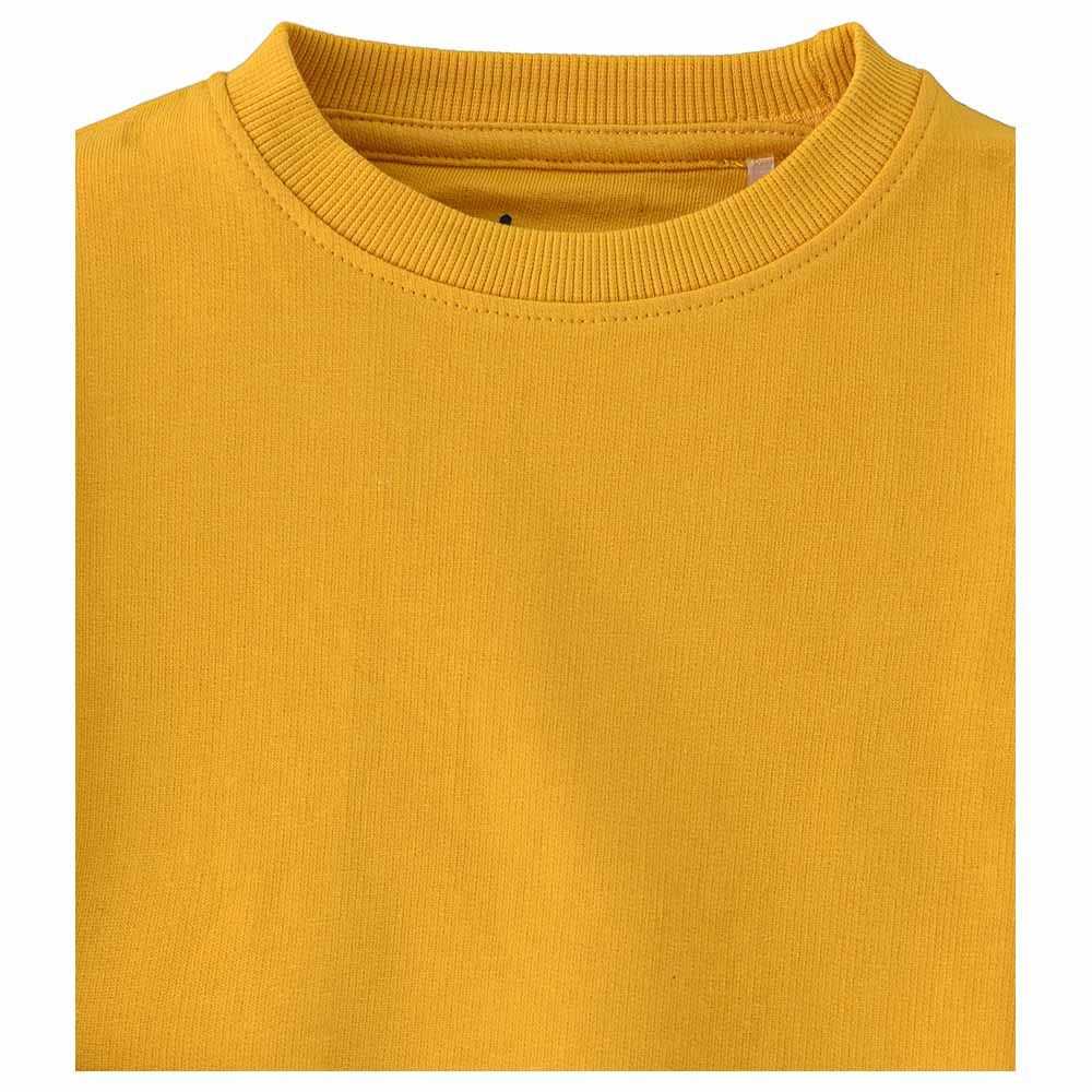 Jam - Boys Basic Round Neck Sweat Top - Bright Mustard