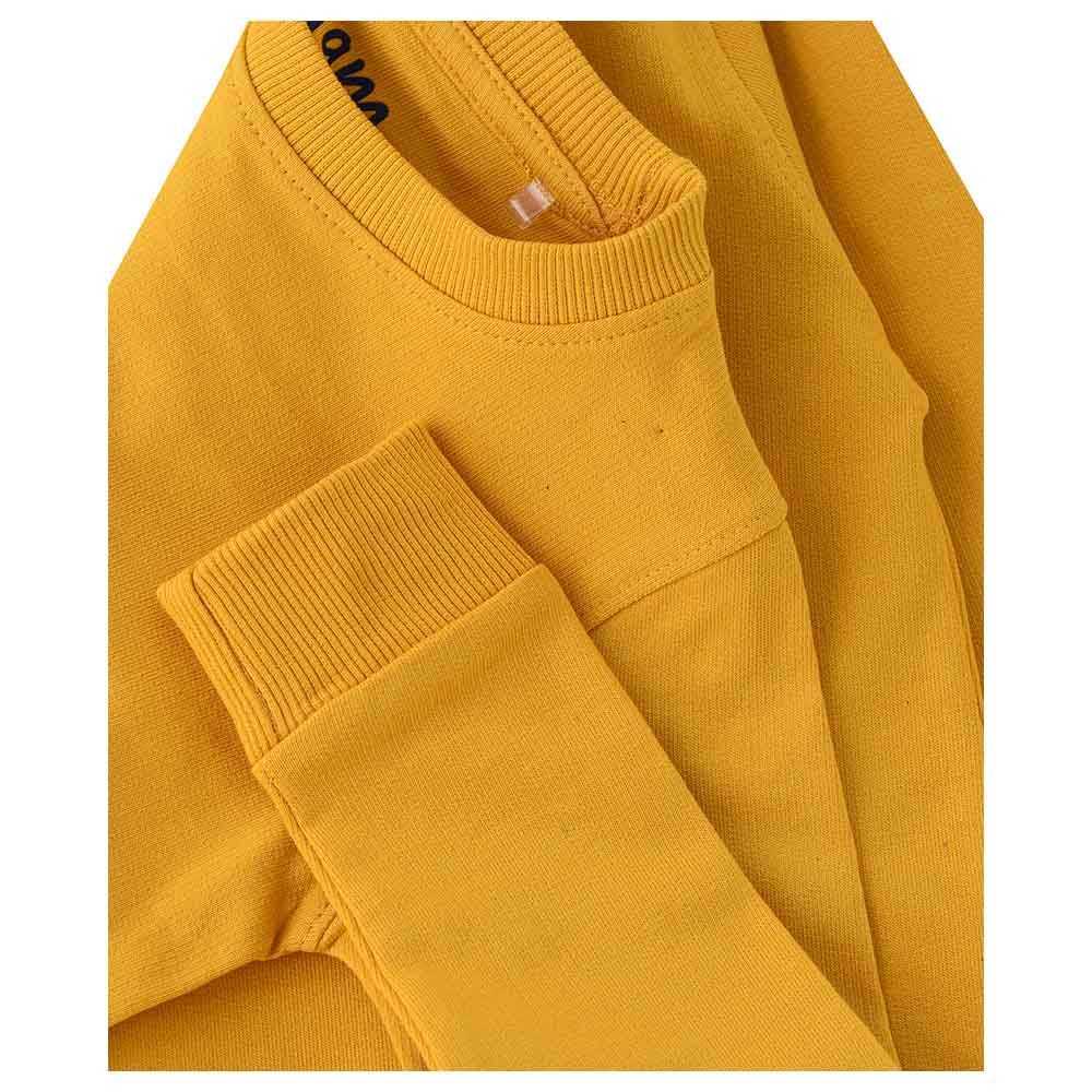 Jam - Boys Basic Round Neck Sweat Top - Bright Mustard