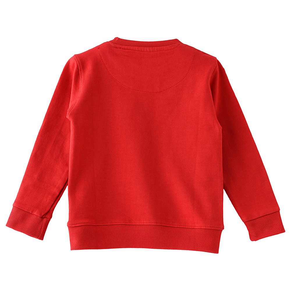 Jam - Boys Basic Round Neck Sweat Top - Bright Red