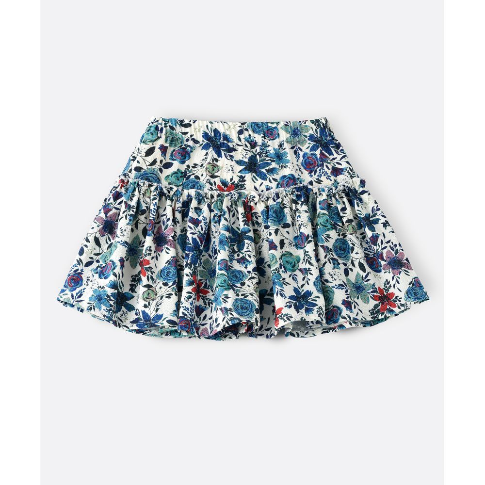 Jelliene - Floral Aop Woven Skirt 