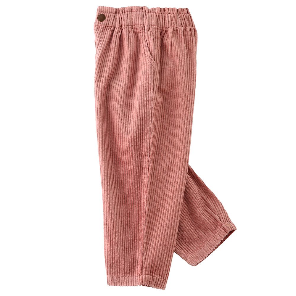 Jelliene - Girls Solid Woven Bottom - Peach