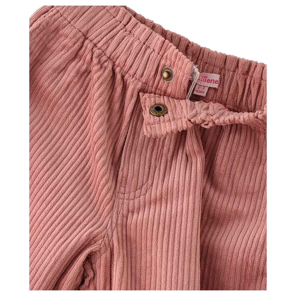 Jelliene - Girls Solid Woven Bottom - Peach