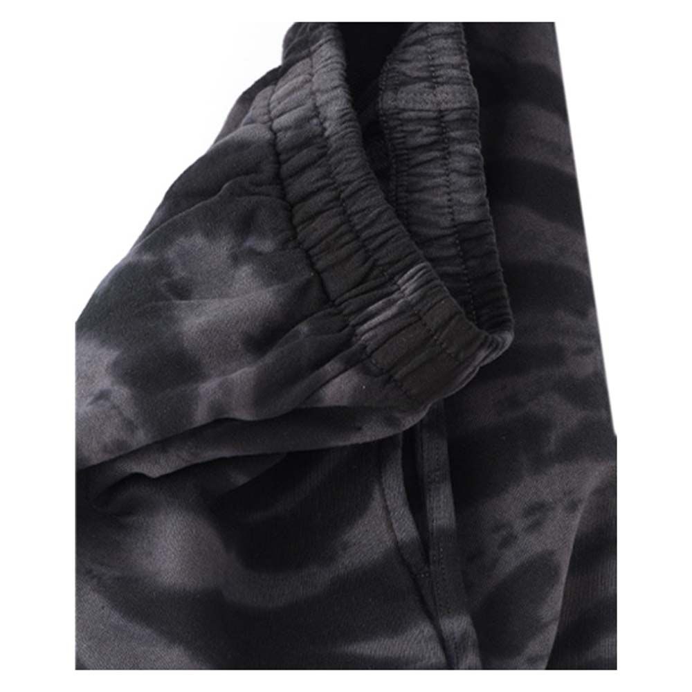 Jelliene - Tie-Dye Printed Jogger - Black