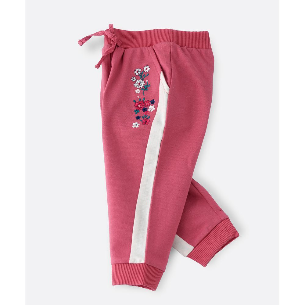 Jelliene - Knit Jogger W/ Print - Pink